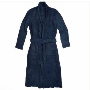 Kashwere Hampton Navy Thick Floor Length Chenilla Classic unisex Robe Size Large
